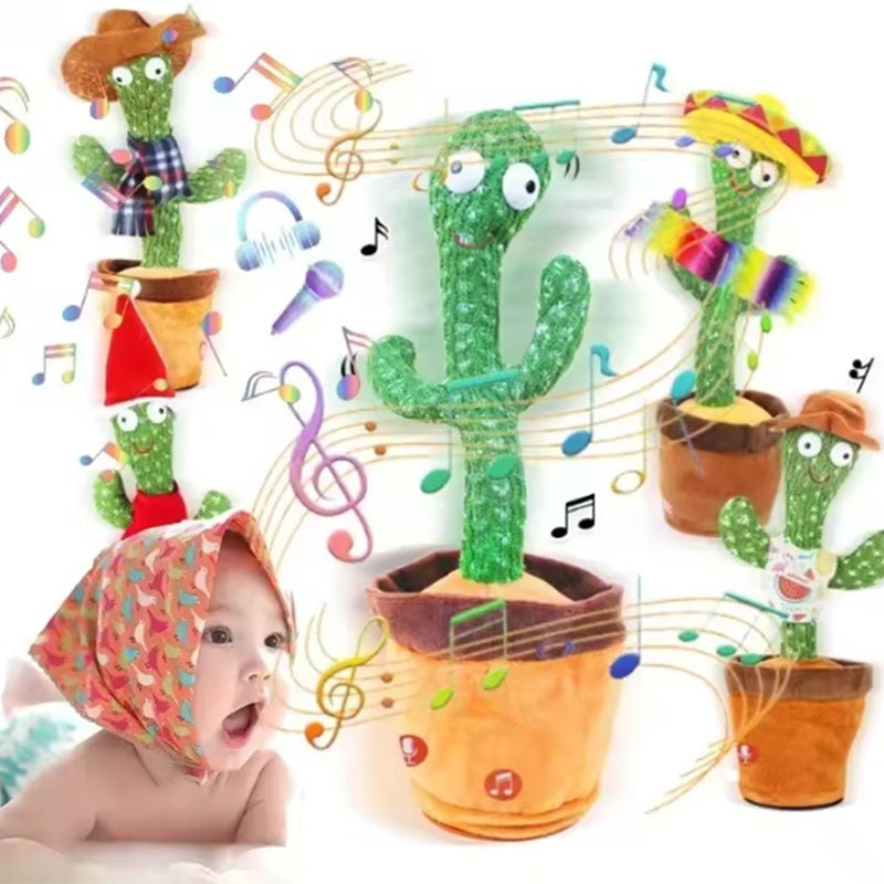 Talking, Recording ,Dancing Cactus Toys, Children's Electronic Plush Cactus Toys, 120 Songs, Children's Birthday Gifts