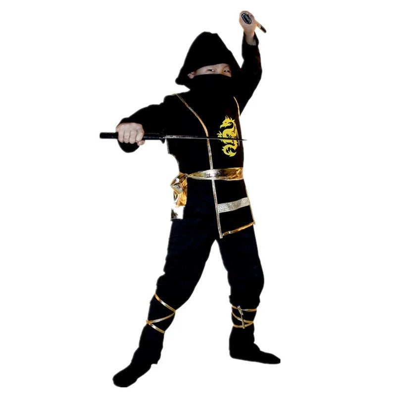 Kids Halloween Ninja Costume, Ninja Costume for Boys, Teen Halloween Costumes for DressUp Themed Party Ninja Toy Birthday Gift