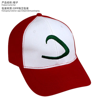 Anime Blue Jacket Cosplay Costume Boys Ash Ketchum for Halloween Party Trainer Gloves Cap Set Christmas Carnival Costumes