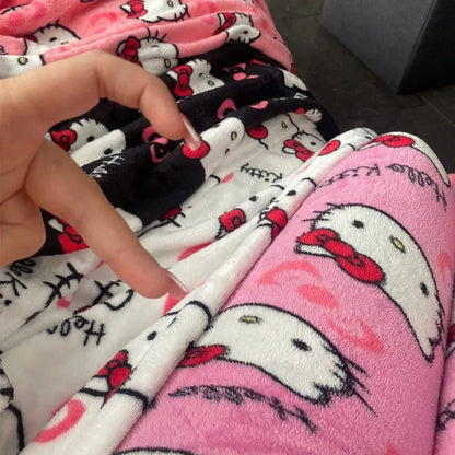 Calças de Pijama Hello Kitty Y2K Calças de Pijama Femininas Sanrio Anime Calças de Dormir para Casal de Desenho Animado Calças de Casa Roupa de Lazer para Casa