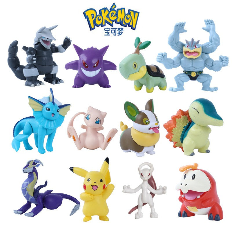 Pokémon Anime Figures Gelo Eevee Pikachu Dragão Voador Coleção Figura Brinquedos de Ação Fofos Modelo Pok é mon Presentes de Aniversário Infantis