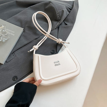 Korean style fashion niche women's crescent bag 2025 autumn new handbag, high-end multifunctional crossbody bag shoulder bag