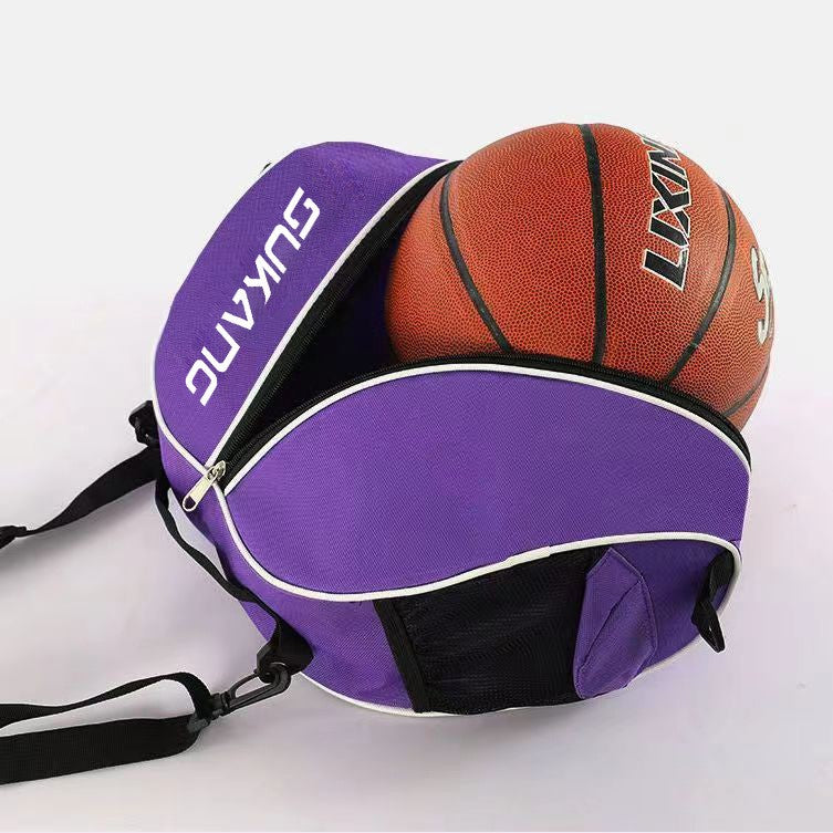 Basketball Bag Storage Bag Sports Training Backpack Basketball Net Pocket Football Single and Double Shoulder Crossbody Bag