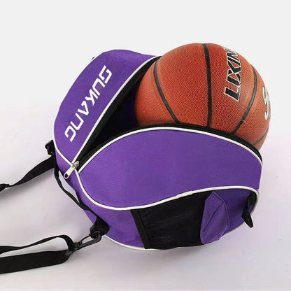 Basketball Bag Storage Bag Sports Training Backpack Basketball Net Pocket Football Single and Double Shoulder Crossbody Bag