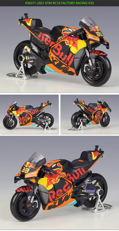 Maisto 1:18 2021 GP Racing Ducati Pramac Racing Veículos Die Cast Colecionáveis Modelo de Moto Brinquedos
