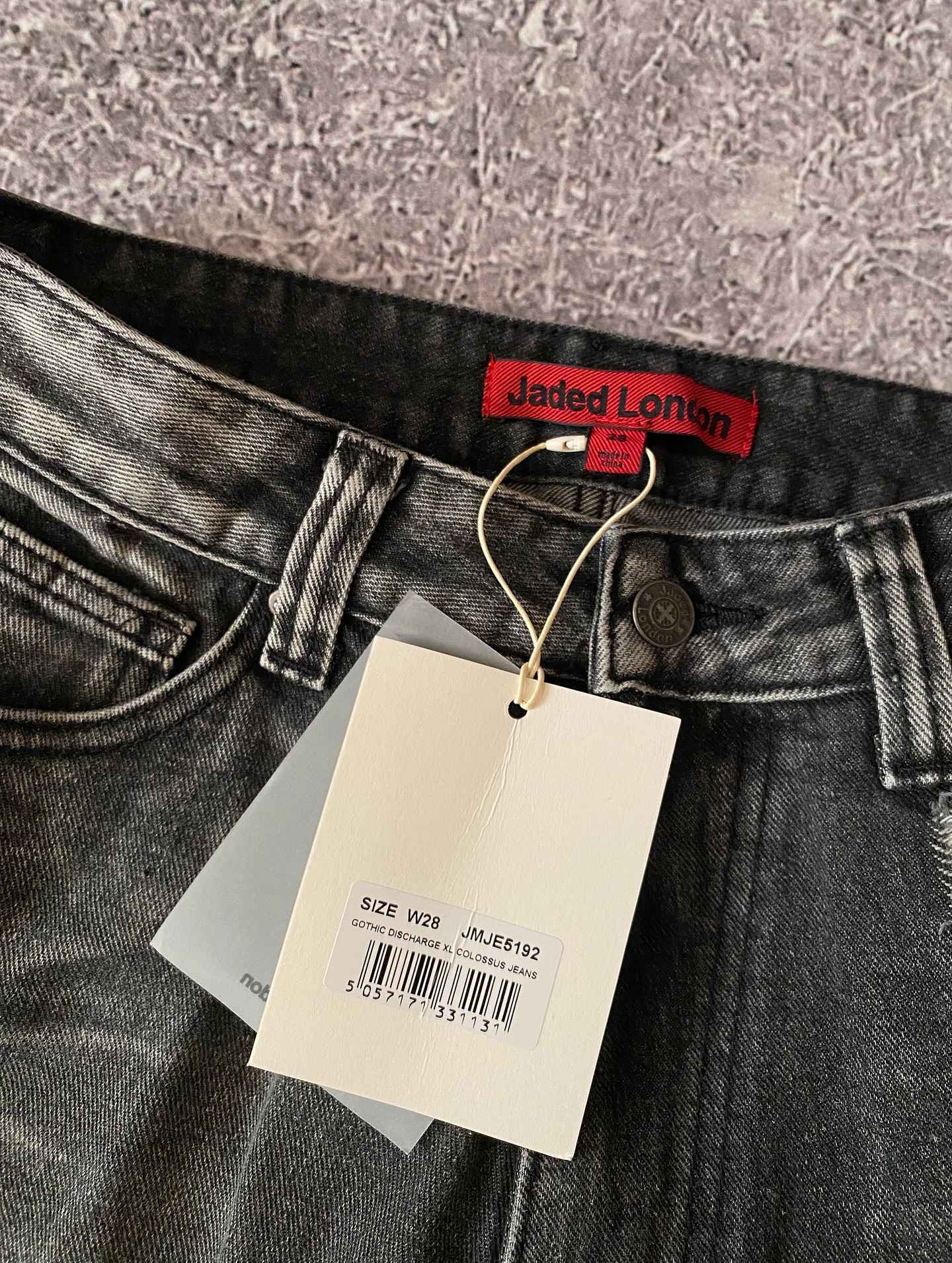 Jaede Lindon Wing Print Jeans Retro Gothic Trendy Loose Pants Oversized Washed Hip-hop Harajuku Pattern Couple Wide Pants