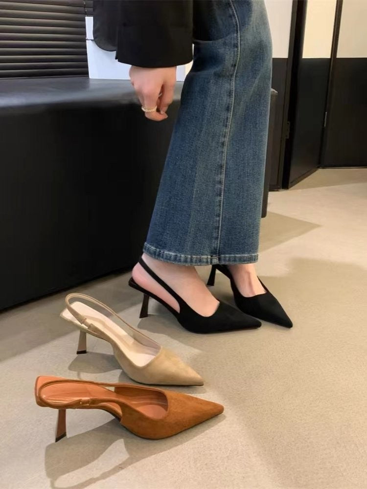 Sandália Feminina de Salto Alto Agulha Bico Fino, Sexy e Elegante, Perfeita para Qualquer Ocasião
