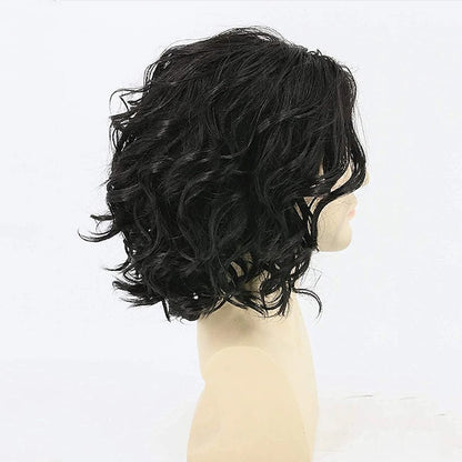 HAIRJOY Jon Snow Cosplay Wigs for Men Women Heat Resistant Fiber Synthetic Hair Curly  Anime Wigs