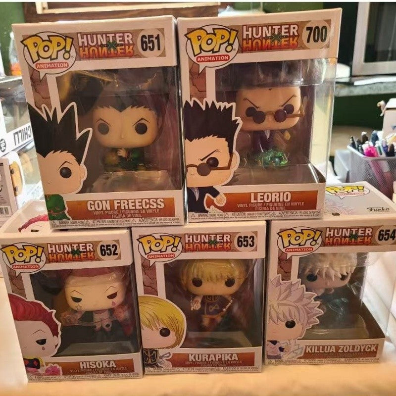 Hunter X Hunter Funko Pop Action Doll Model Anime Killua Zoldyck Kite Bisky Netero Sculpture Dolls Limited Edition Model Toys