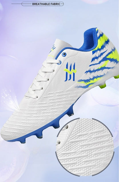 Unisex Youth Soccer Cleats Lightweight FG Football Shoes for Match Training Enhanced Grip Durable Comfortable