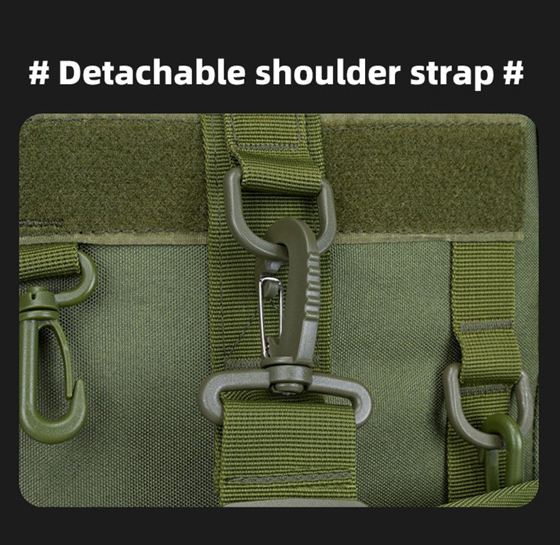 Mochila Tática de Pesca com Porta-Varas, Bolsa para Apetrechos de Pesca, Armazenamento de Equipamentos de Pesca, Sistema Molle, para Acampamento, Caminhada, Bolsa Multifuncional para Exteriores
