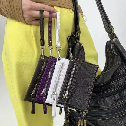 Y2K vintage matching small change bag, spicy girl street personality big bag, strap small card bag