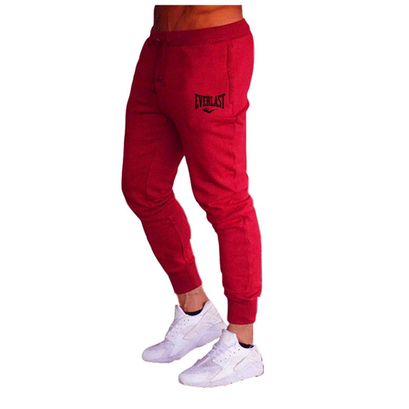 Novas Calças Estampadas de Outono EVERLAST Masculino/Feminino Calças de Corrida Calças de Moletom Esportivas Casuais Calças de Fitness Academia Respiráveis