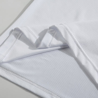 Running T-shirt Reflective Short Sleeve Ice Silk Quick Drying Summer Thin Breathable Fitness Tees Shirt Sportswear Sportsshirt