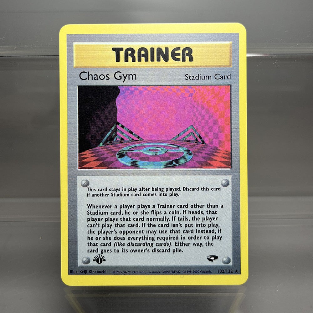 Cartas PROXY PKM Gym-Challenge/Neo-Genesis Lugia Typhlosion Rocket's Mewtwo PTCG Foil Game Collection Cards Game Toys