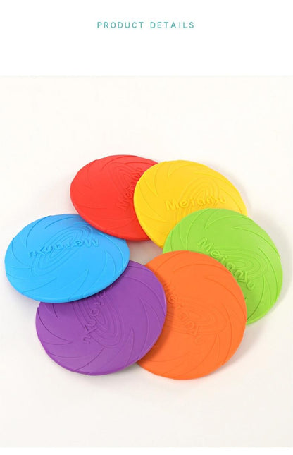 OUZEY Brinquedos de Disco Voador Resistente à Mordida para Cães, Brinquedos Multifuncionais para Treinamento de Filhotes, Jogos Interativos ao Ar Livre, Produtos para Cães de Estimação