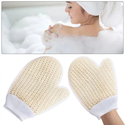 Bath Body Scrub Gloves Exfoliating Back Gloves Dead Skin Remover Double Sided Shower Brush Massage Cleansing Towel Bathing Tools