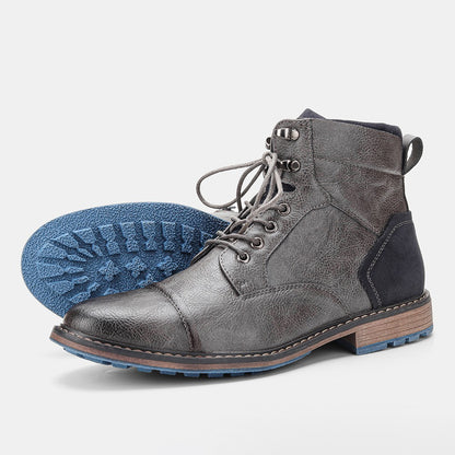 Botas Masculinas de Cano Curto Tamanho 39-45 Botas de Couro Masculinas Marca #AL605