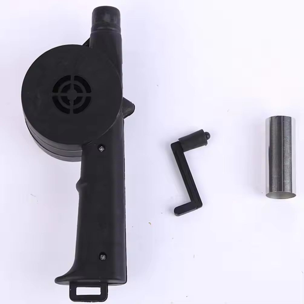 Picnic Camping Accessories BBQ Tools Portable Barbecue Fan BBQ Accessories Hand-cranked Air Blower Fire Bellows Tools