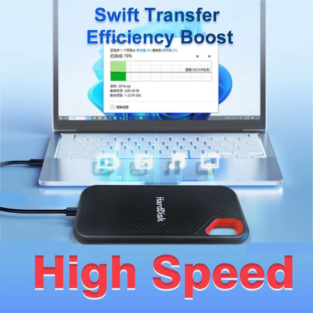 HD Externo Portátil 2TB SSD de Alta Velocidade 4TB Discos de Estado Sólido 16TB Plug-and-Play Dispositivo de Armazenamento Para Notebook/MAC/PC