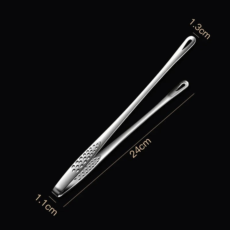 Stainless Steel Kitchen Tongs for Barbecue, Grill, Cooking, Salad, Meat, Buffet, and BBQ Tools – Versatile Food Tongs Clip