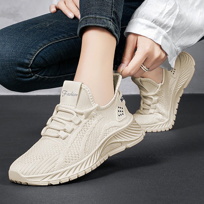 ?Sapatos Femininos Verão 2025 Tênis Casual Malha Respirável Leve Acessível Frete Grátis?