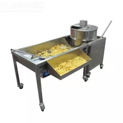 Máquina de Pipoca Automática Comercial a Gás Industrial para Fazer Pipoca Doce Caramelizada Leite Chocolate