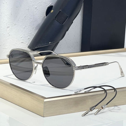 Óculos de Sol INS Gold Green de Luxo Masculino, Design de Marca, Oval, Liga, Alta Qualidade, Feminino, Pernas Duplas Especiais, Lentes Intercambiáveis, Proteção UV400