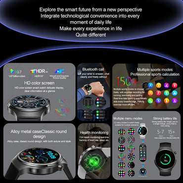 Smartwatch Esportivo Watch 4 Pro Masculino Tela AMOLED HD 360*360 Frequência Cardíaca Chamada Bluetooth IP68 À Prova D'água Música Novo SmartWatch 2025