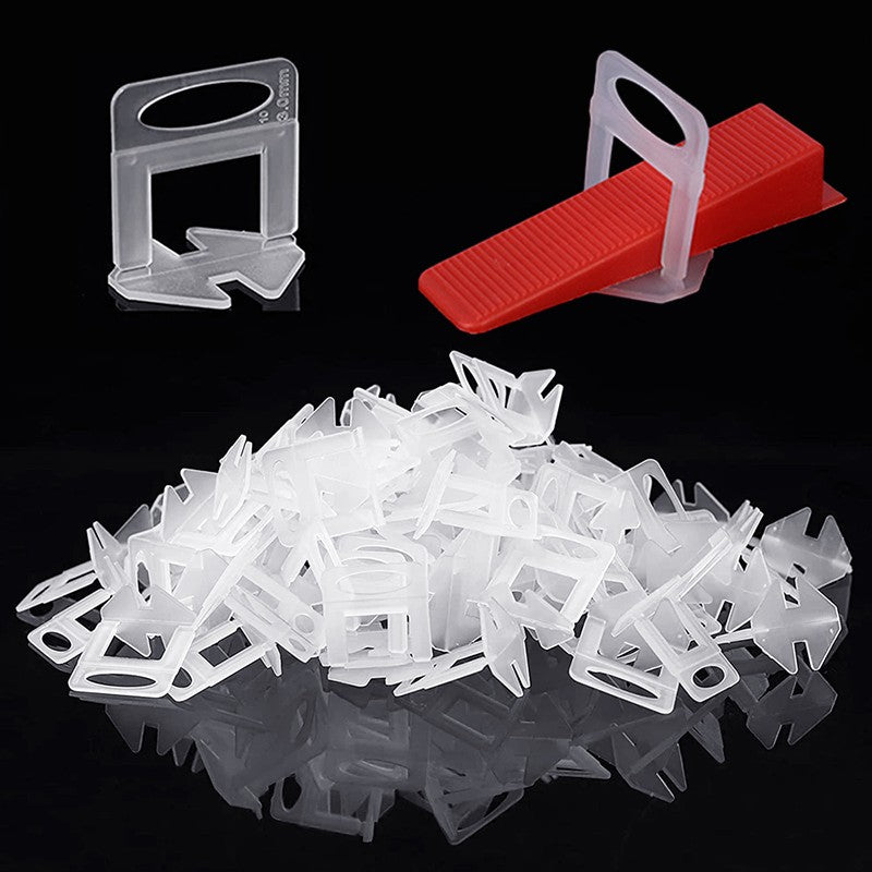 100 Peças de Niveladores de Cerâmica Espaçadores Clipe Kit para Assentamento de Revestimento de Chão e Parede Ferramentas de Construção