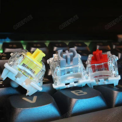 GATERON G Pro V3 3.0 Pro Switch 3 pin para Teclado Mecânico Pré-Lubrificado RGB Linear Tátil Branco Amarelo Vermelho Prata Marrom Eixo MX