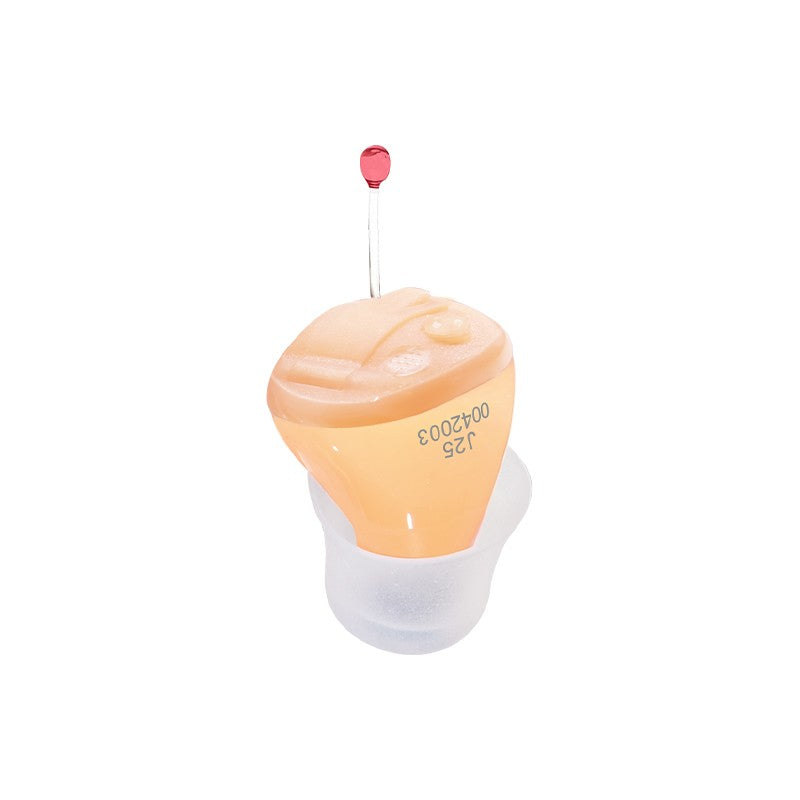 Aparelhos Auditivos Audífonos J25 Aparelho Auditivo Portátil SuperMINI para Ouvido Interno, Amplificador de Som Invisível para Idosos/Deficientes Auditivos, Drop Shipping