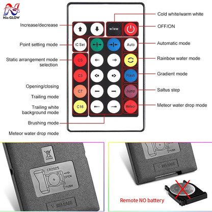 Kit de Luzes de Artifício USB WS2812B Módulo de Fita de LED Endereçável Individualmente Controle Remoto de 28 Teclas Bluetooth App Música Luz de LED DC5V