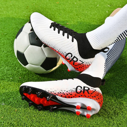 Professional Mens Soccer Shoes Women Football Boots Studded Society Turf Cleats Adults TF/FG Training High-Quality Sneakers