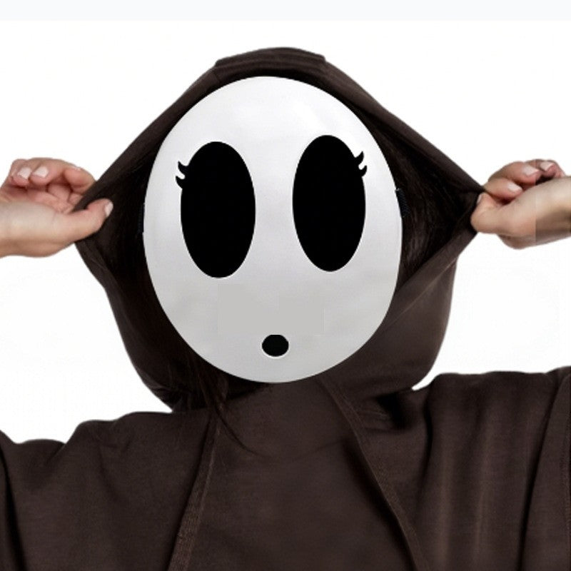 Game Bros Shy Guy Mask Cosplay Funny Unisex Adlut Plastick Masks Halloween Carnival Party Costume Props Masquerade Cartoon Chara