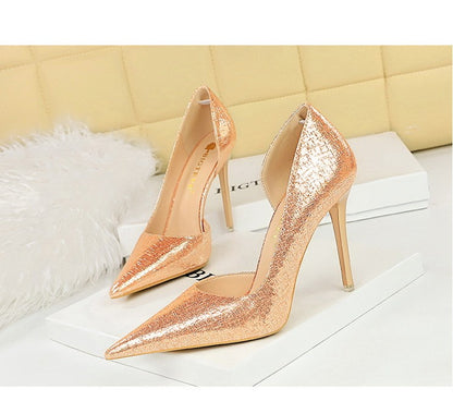 BIGTREE Shoes Sequin Cloth Women Pumps Fashion Wedding Shoes Luxury High Heels Women Shoes Stilettos Heels Sexy Party Shoes 2025