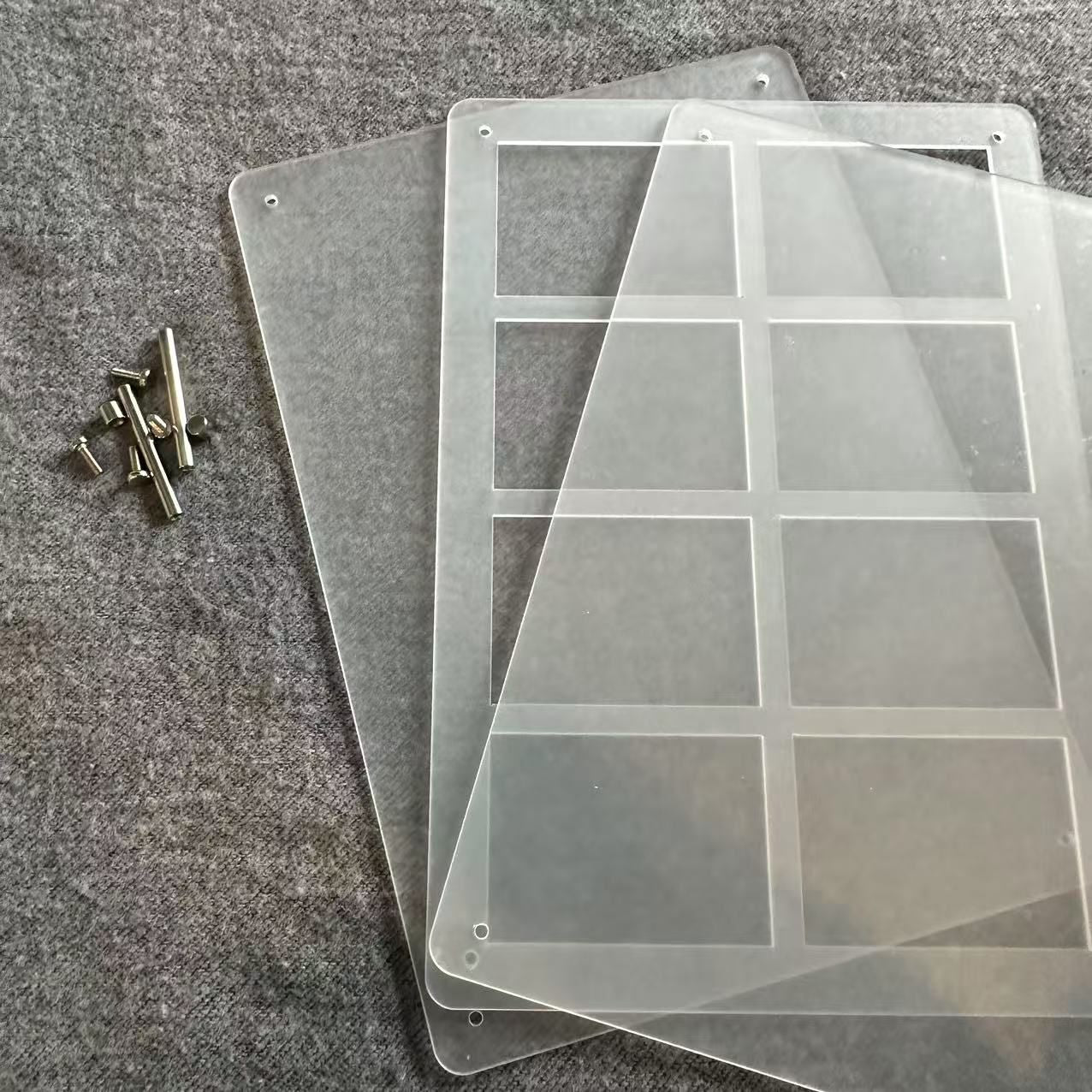 Expositor de acrílico transparente de 1-12 compartimentos Protetor à prova de poeira Porta-retratos para cartas TCG de Pokémon NARUTO One Piece