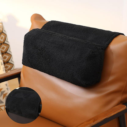 Recliner Pillow Neck Support Adjustable with Storage Pocket Sofa Cervical Spine Support Pillow for Travel and Home Sofa Armchair