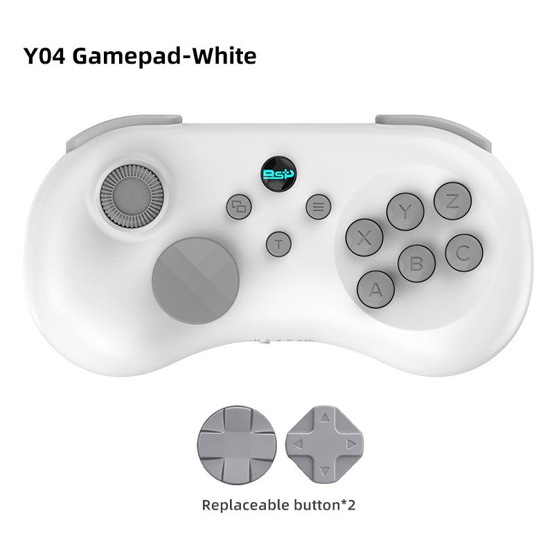Y04 Game Controller 6-key Fighting Game Controller with Adjustable Height Hall Joystick Supporting PC/IOS/Switch/Android