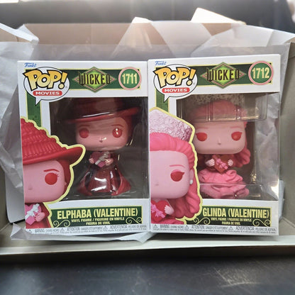 Funko Pop Wicked Boneca Elphaba Glinda Valentine #1711 1712 11,8 cm de altura Bonecas Colecionáveis Edição Limitada Modelo Brinquedo Presente