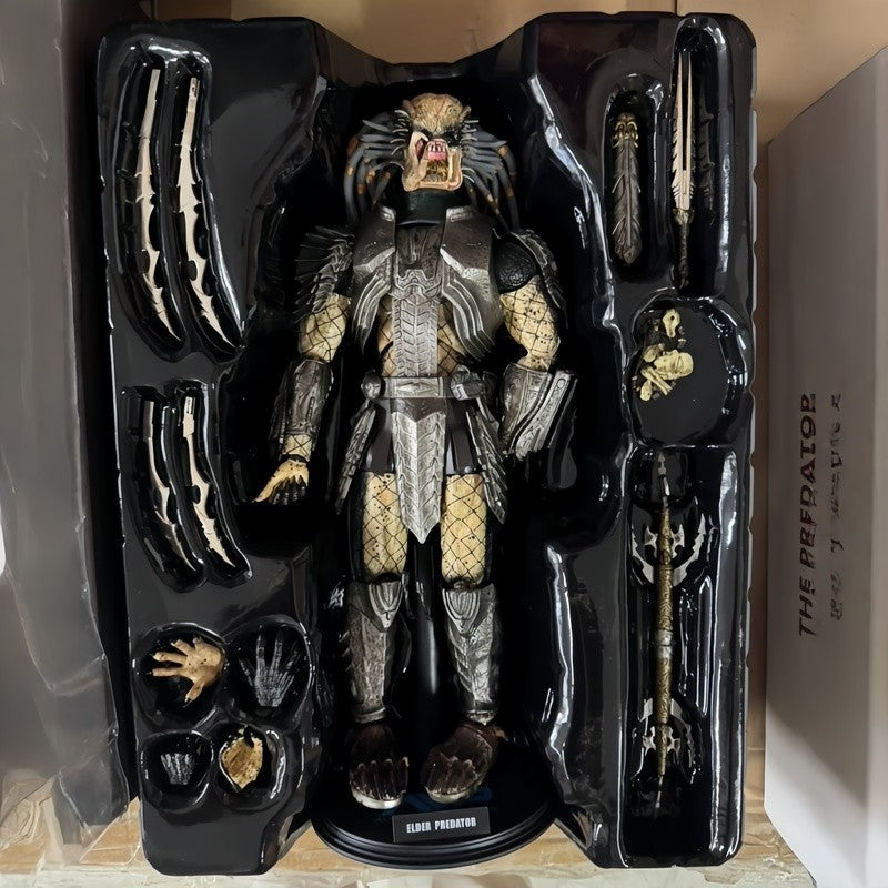 In Stock 1/6 Predator Hc Flower Crab Elder B C Version Scarred Predator Action Figure Model Desktop Collection Decoration Toy