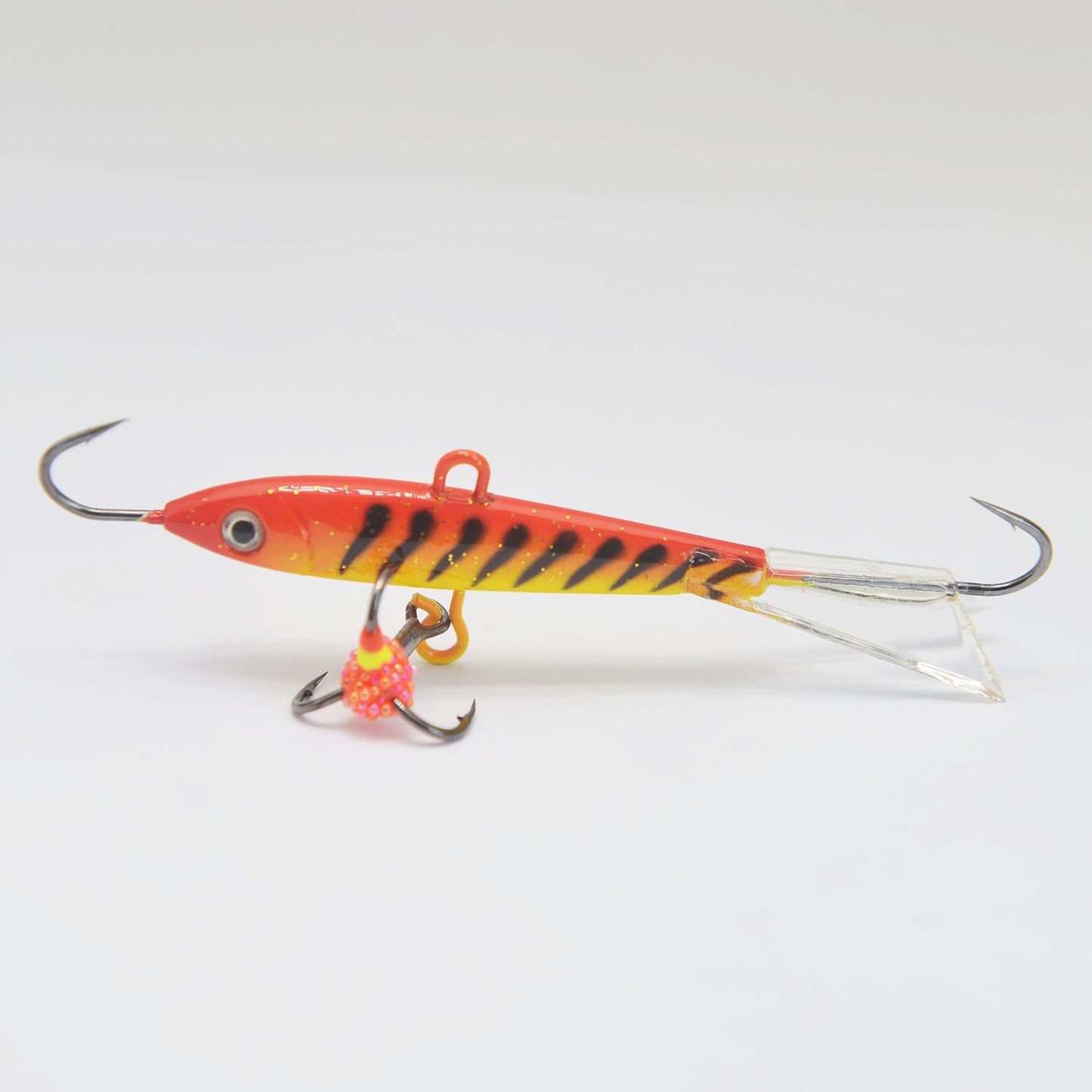 Iscas de Pesca no Gelo com Asas Glide Tail Jigging Vertical para Robalo, Perca, Walleye, Lúcio e Peixe-Sol