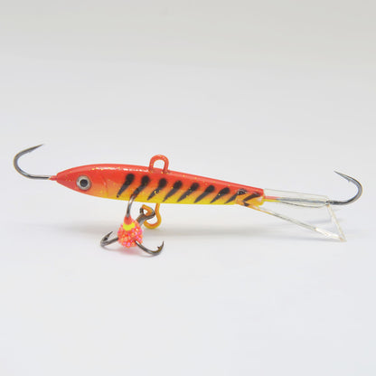 Iscas de Pesca no Gelo com Asas Glide Tail Jigging Vertical para Robalo, Perca, Walleye, Lúcio e Peixe-Sol