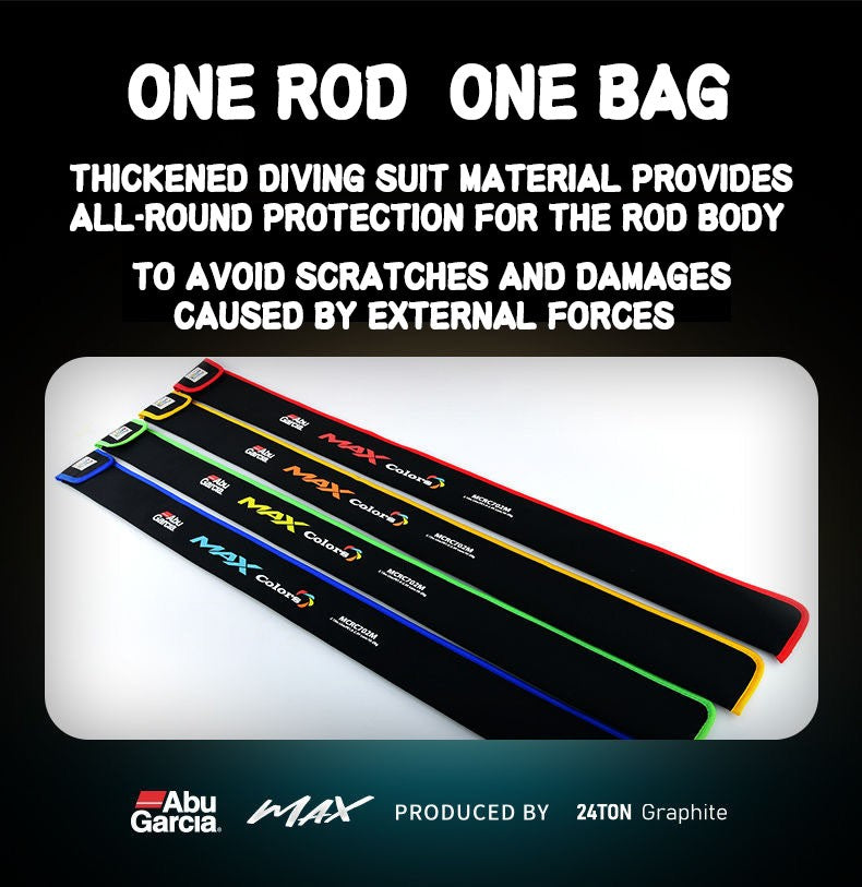 Vara de pesca Abu Garcia Rainbow original 4 cores 2 partes Vara de pesca de isca