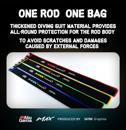 Vara de pesca Abu Garcia Rainbow original 4 cores 2 partes Vara de pesca de isca