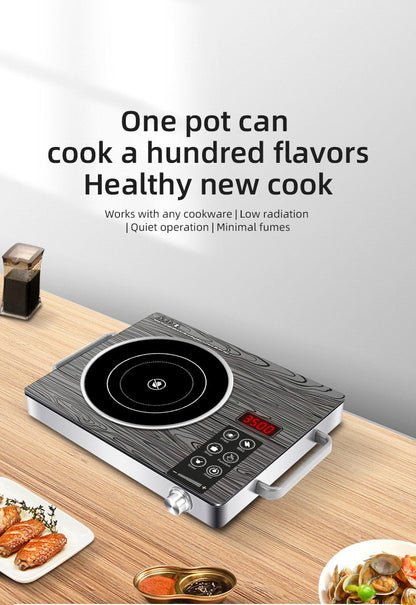 3500W High-Power Electric Ceramic Stove Induction Cooker Multifunctional Household Electronic Kitchen Appliance