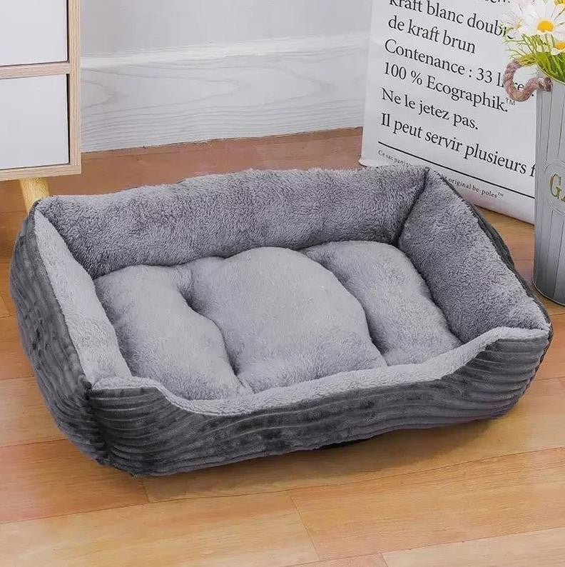 Cama de cachorro de casa de estimação grande, tapete de gato, pelúcia longa, sono profundo, macia e quente, almofada para cães pequenos, camas calmas para filhotes de Chihuahua
