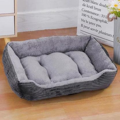 Cama de cachorro de casa de estimação grande, tapete de gato, pelúcia longa, sono profundo, macia e quente, almofada para cães pequenos, camas calmas para filhotes de Chihuahua