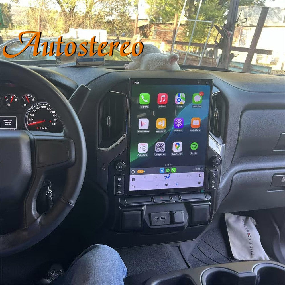 Rádio automotivo Android 13 de 15,6 polegadas para GMC Sierra Denali Silverado 2019 2020 2021 2022 2023 Carplay Rádio automotivo GPS de navegação multimídia