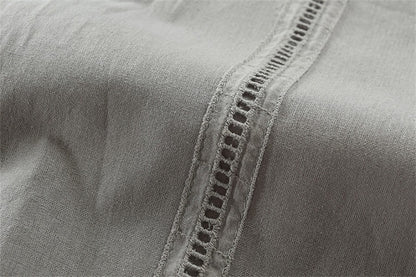 Cotton Linen Men's Guayabera Shirt 2026 New Fashion Short Sleeve Shirts for Men Mexican Cuban Beach Shirt Solid Color Tees